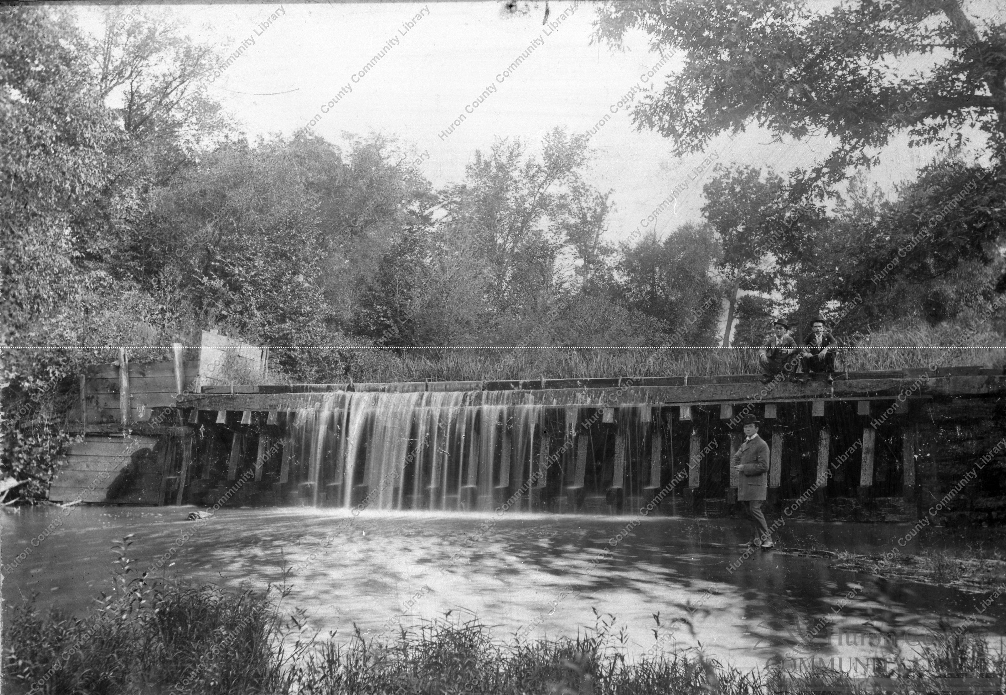 Mill Dam at Plymouth Mill Pond 9/20/1896