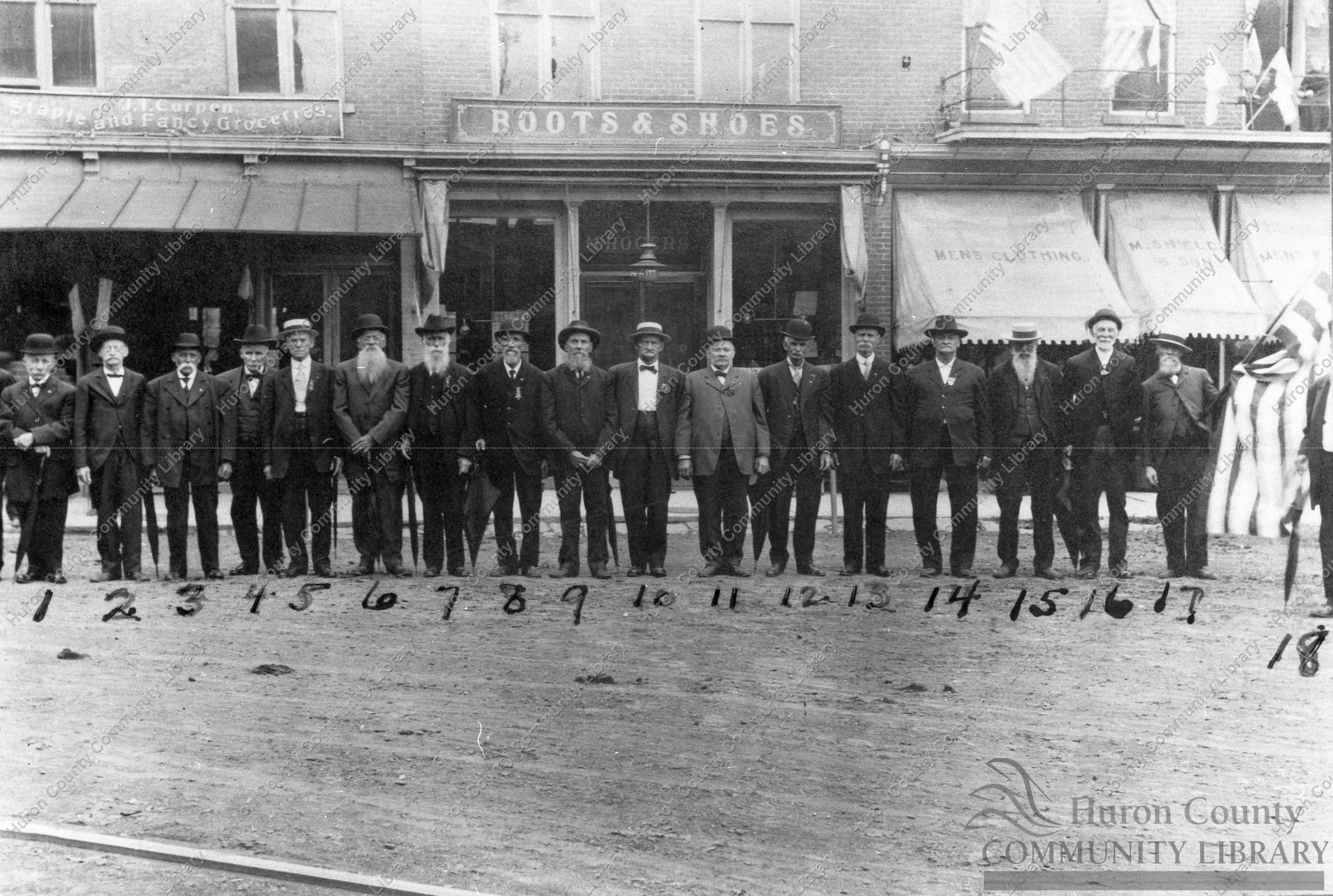 Memorial Day Celebration uptown streets of Plymouth 5/30/1911