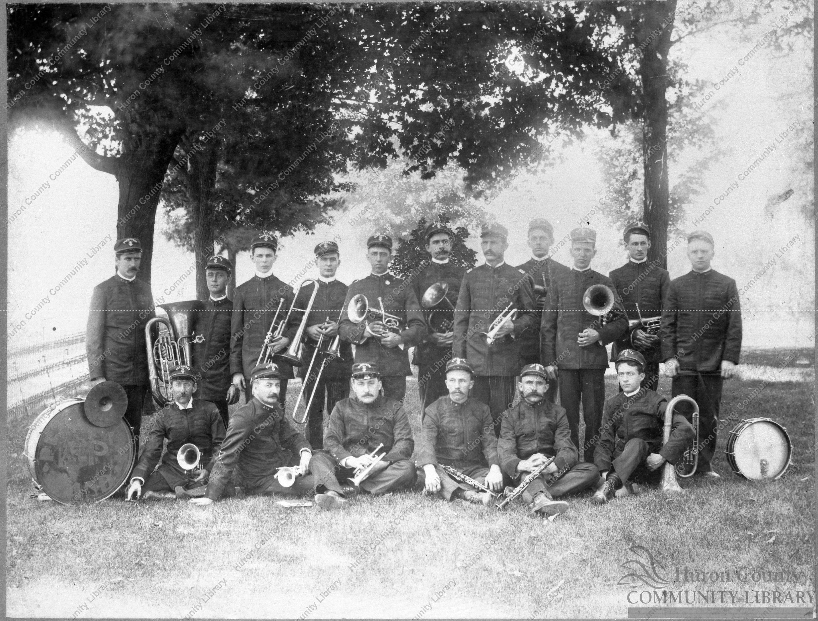 Cornet Band is 1st K of P Band in Plymouth ca 1900