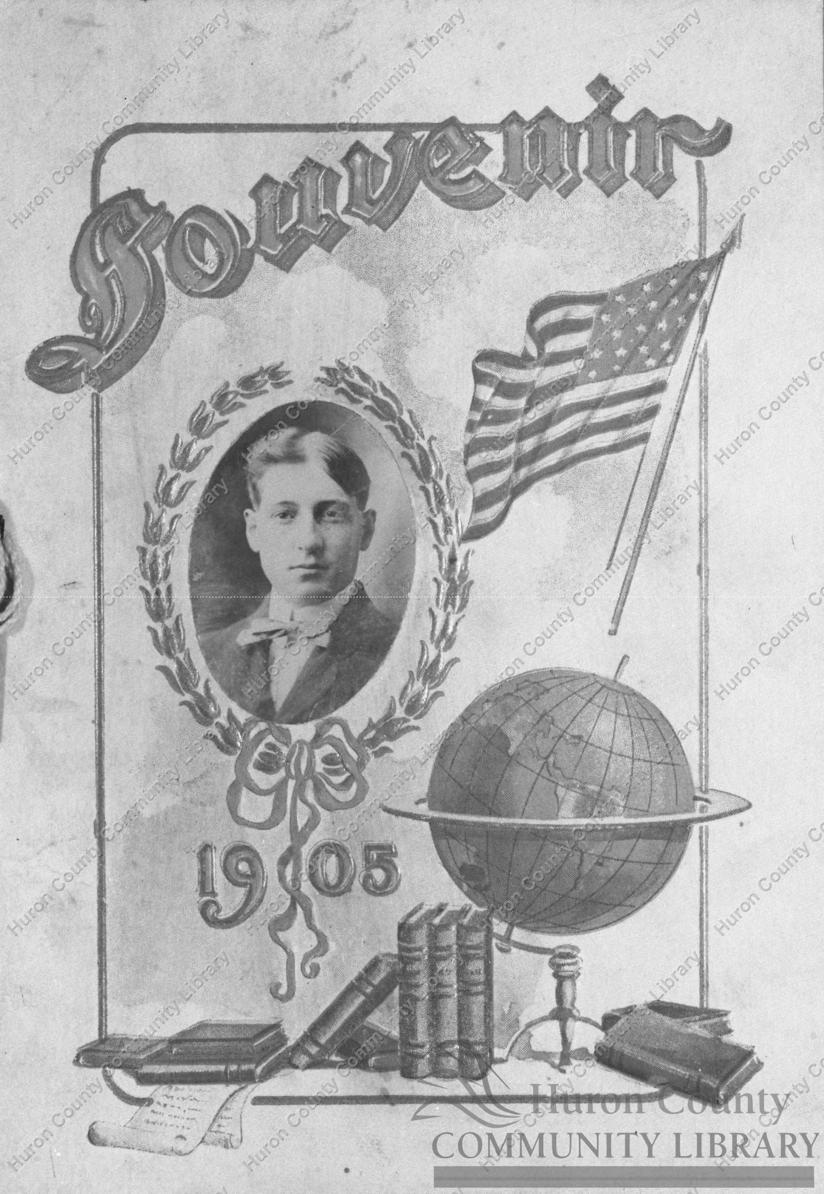 Book "Souvenir" by Teacher Earl Riddle-March School in 1905