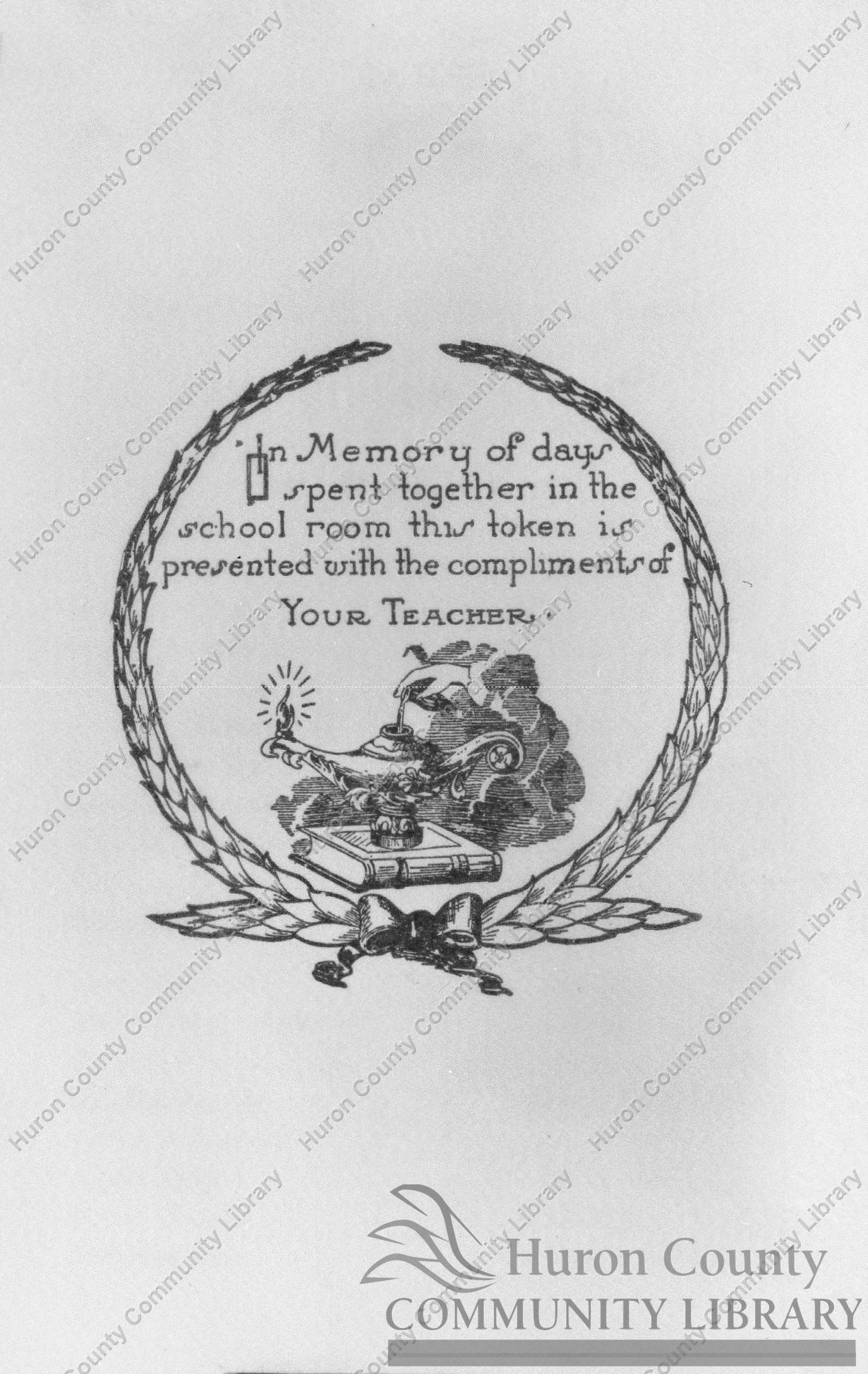 Book "Souvenir" by Teacher Earl Riddle-March School in 1905