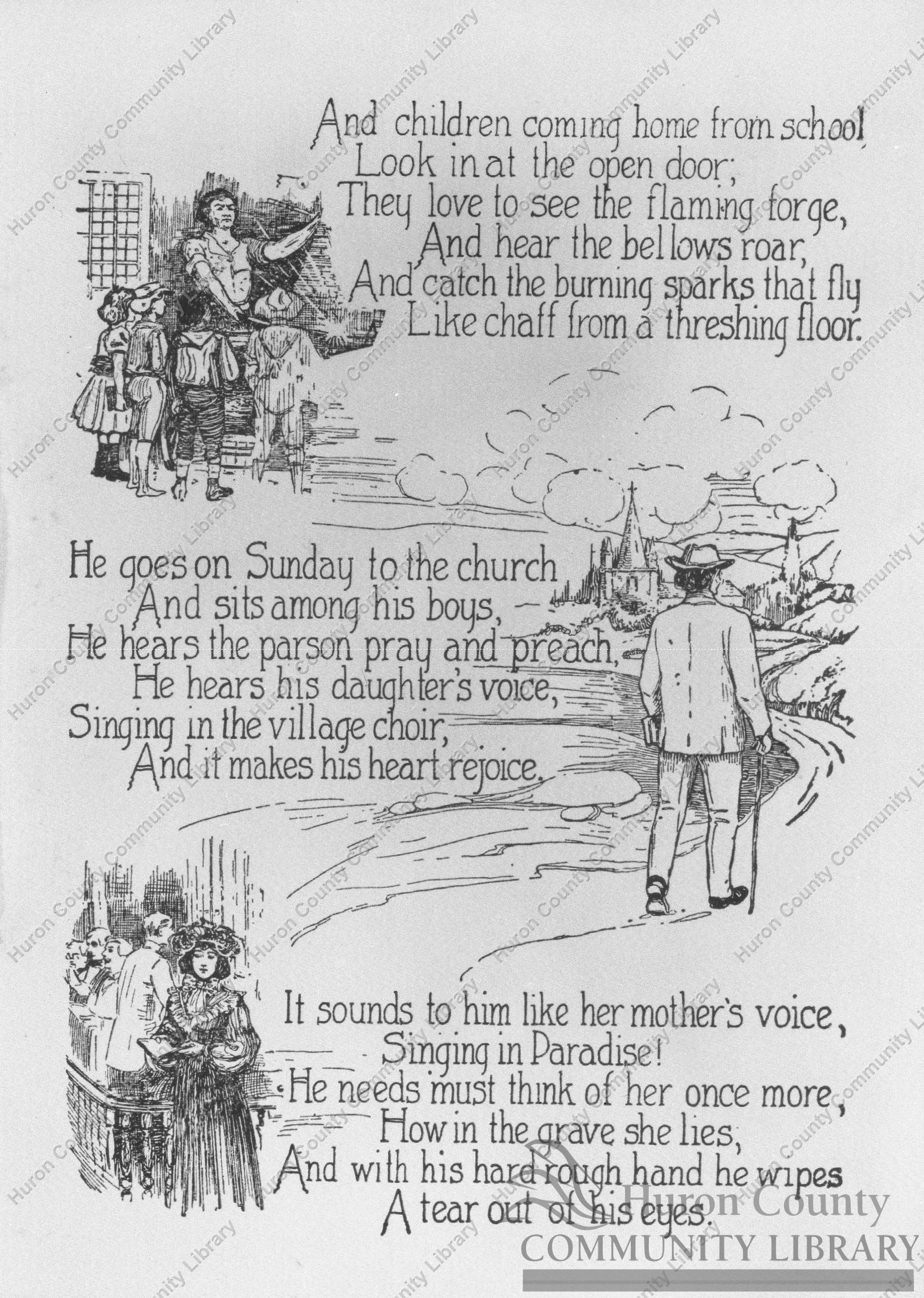 Book "Souvenir" by Teacher Earl Riddle-March School in 1905