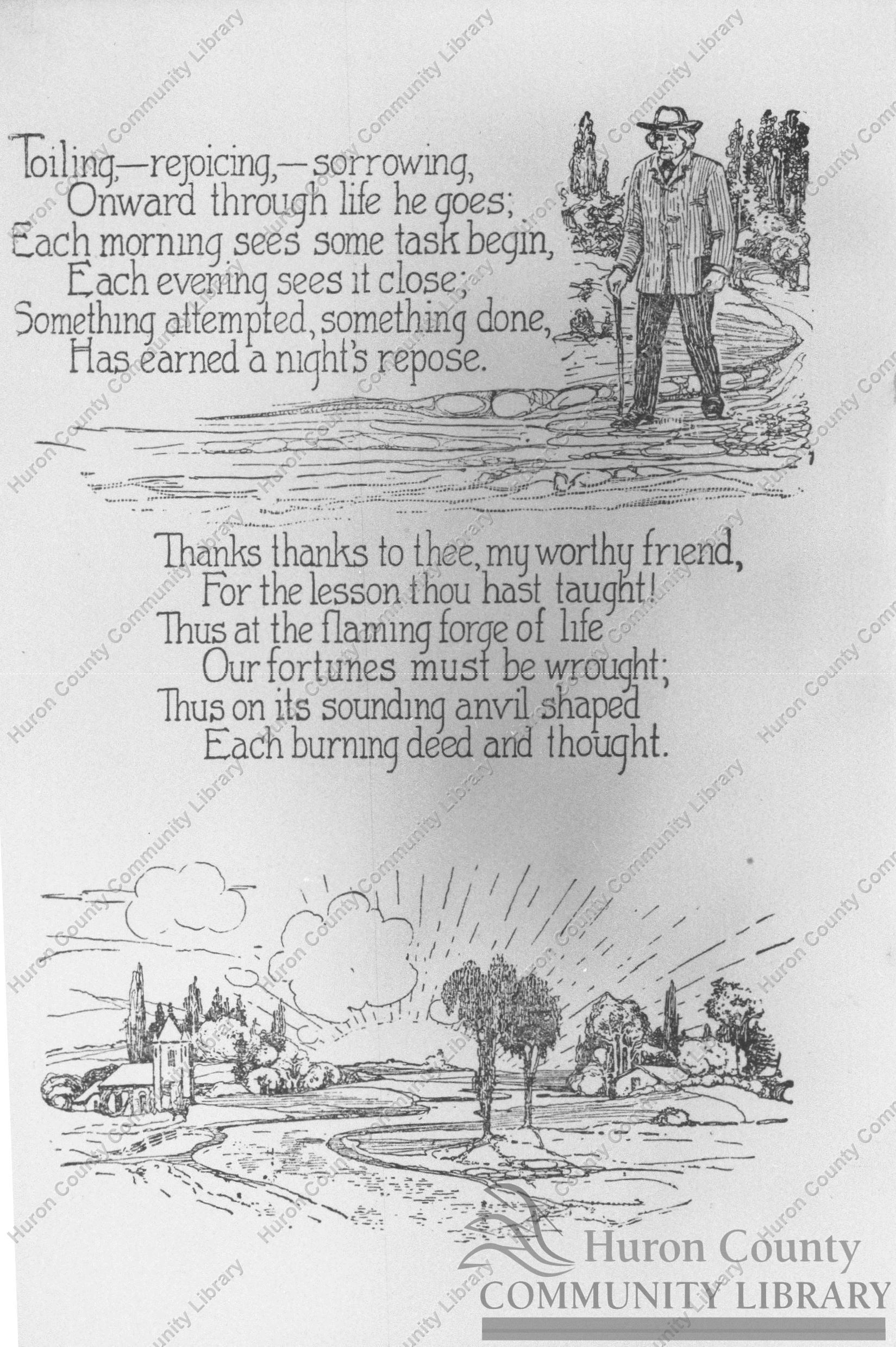 Book "Souvenir" by Teacher Earl Riddle-March School in 1905