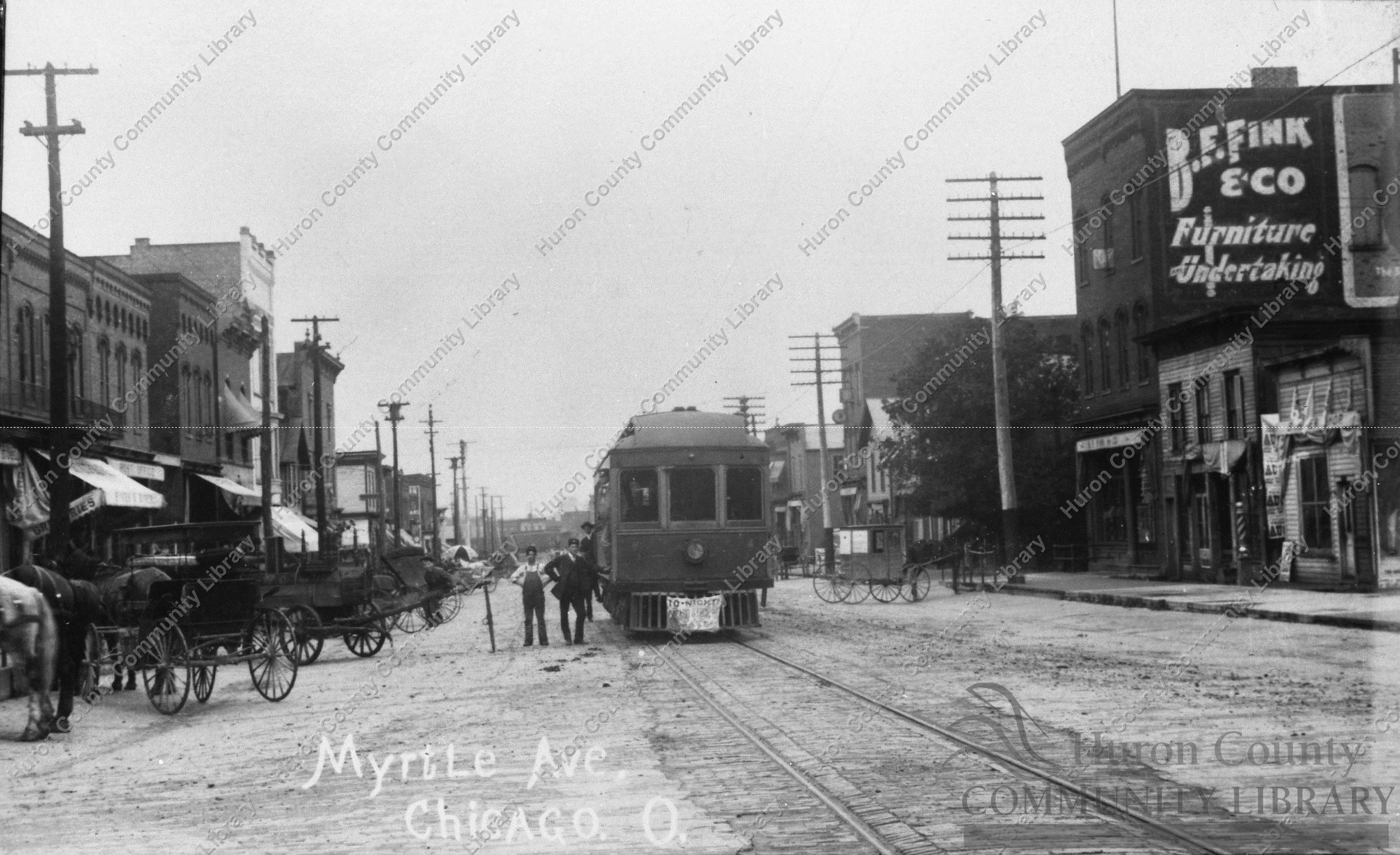 Myrtle Ave. in Chicago, OH ca 1907