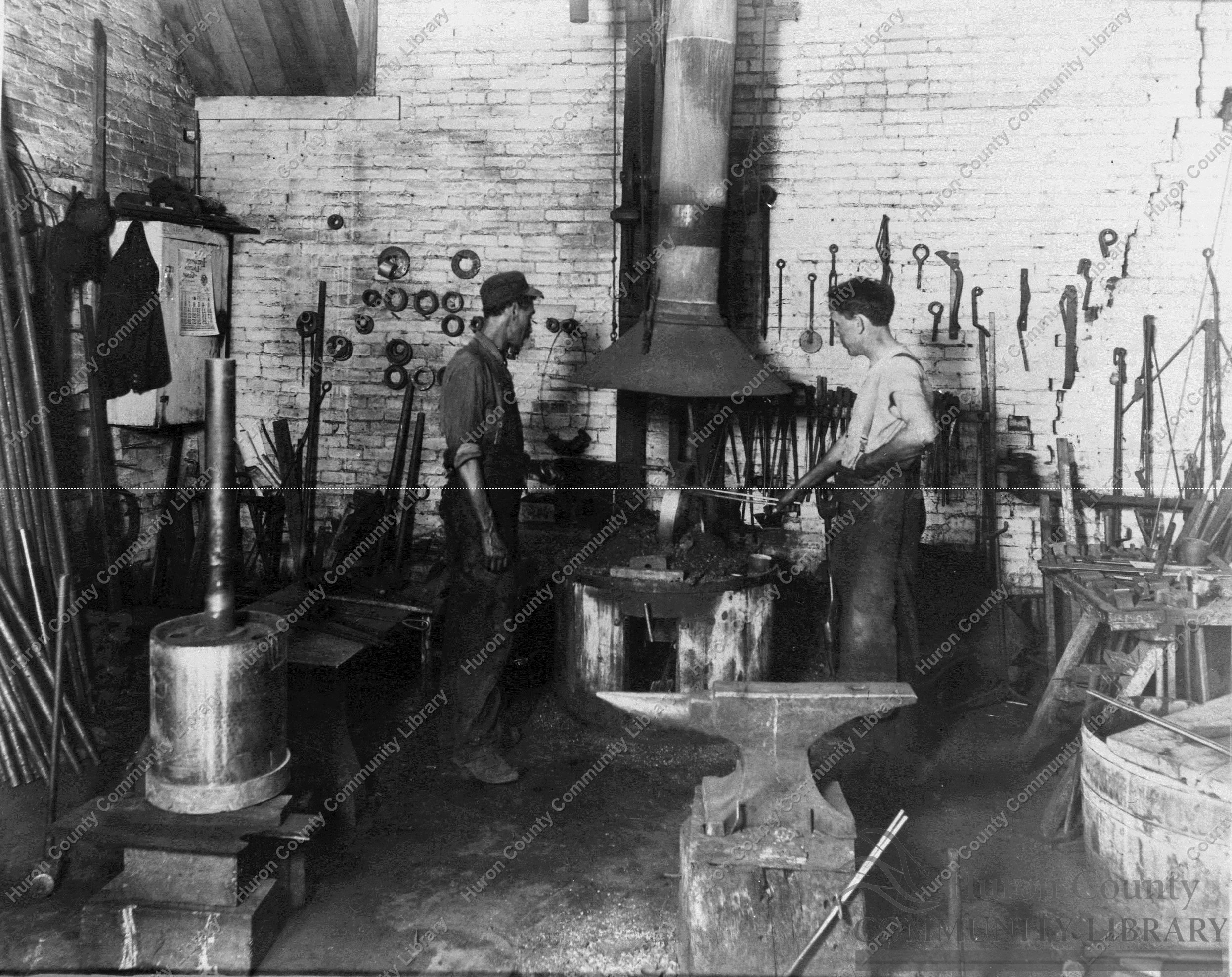 Fate Root Heath Foundry Blacksmith Shop 1910 Fay Ruckman & Help