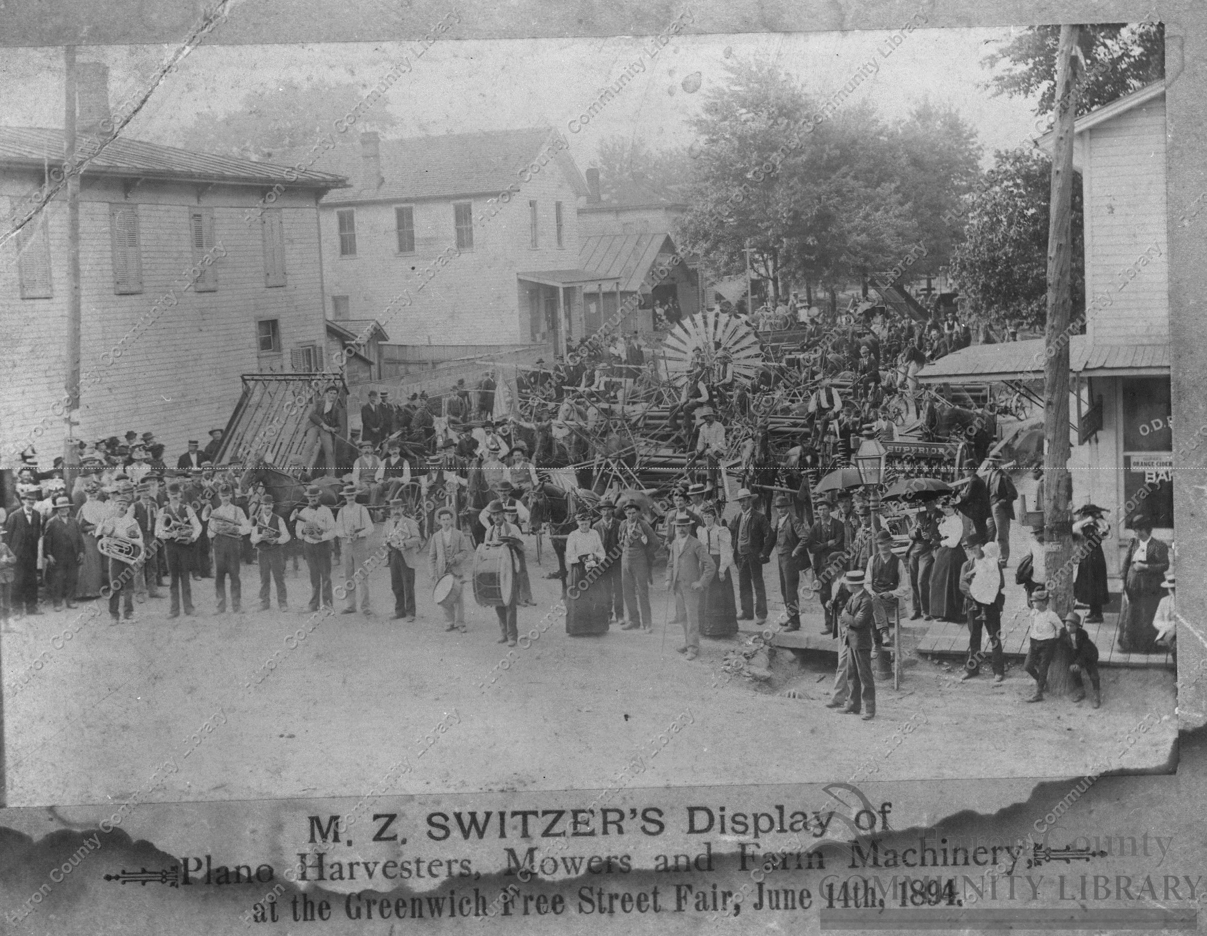 Switzer's Farm Machinery Display-Greenwich 1st Free St. Fair