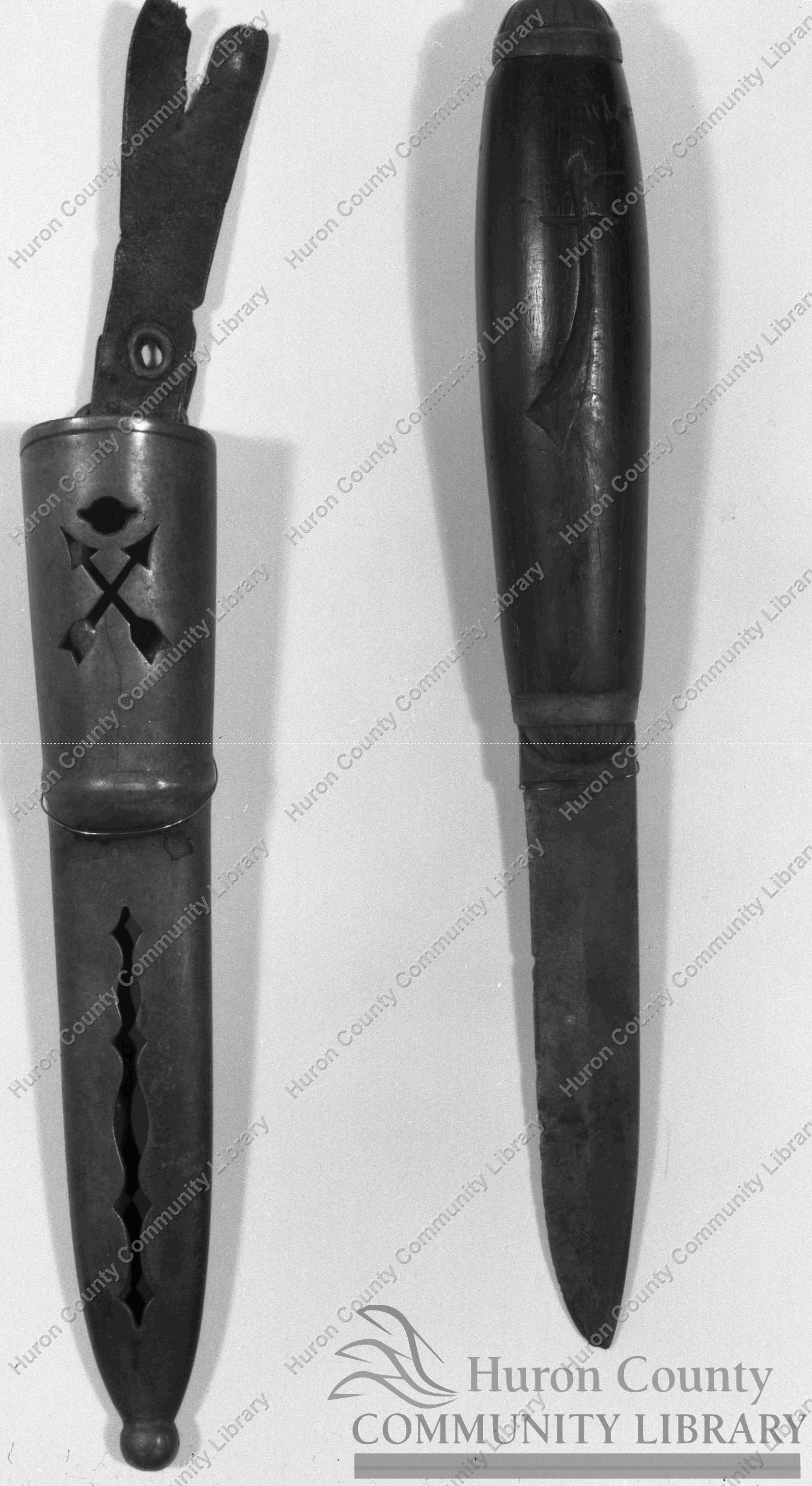 Antique "Belt Knife" and Scabard from Civil War or earlier