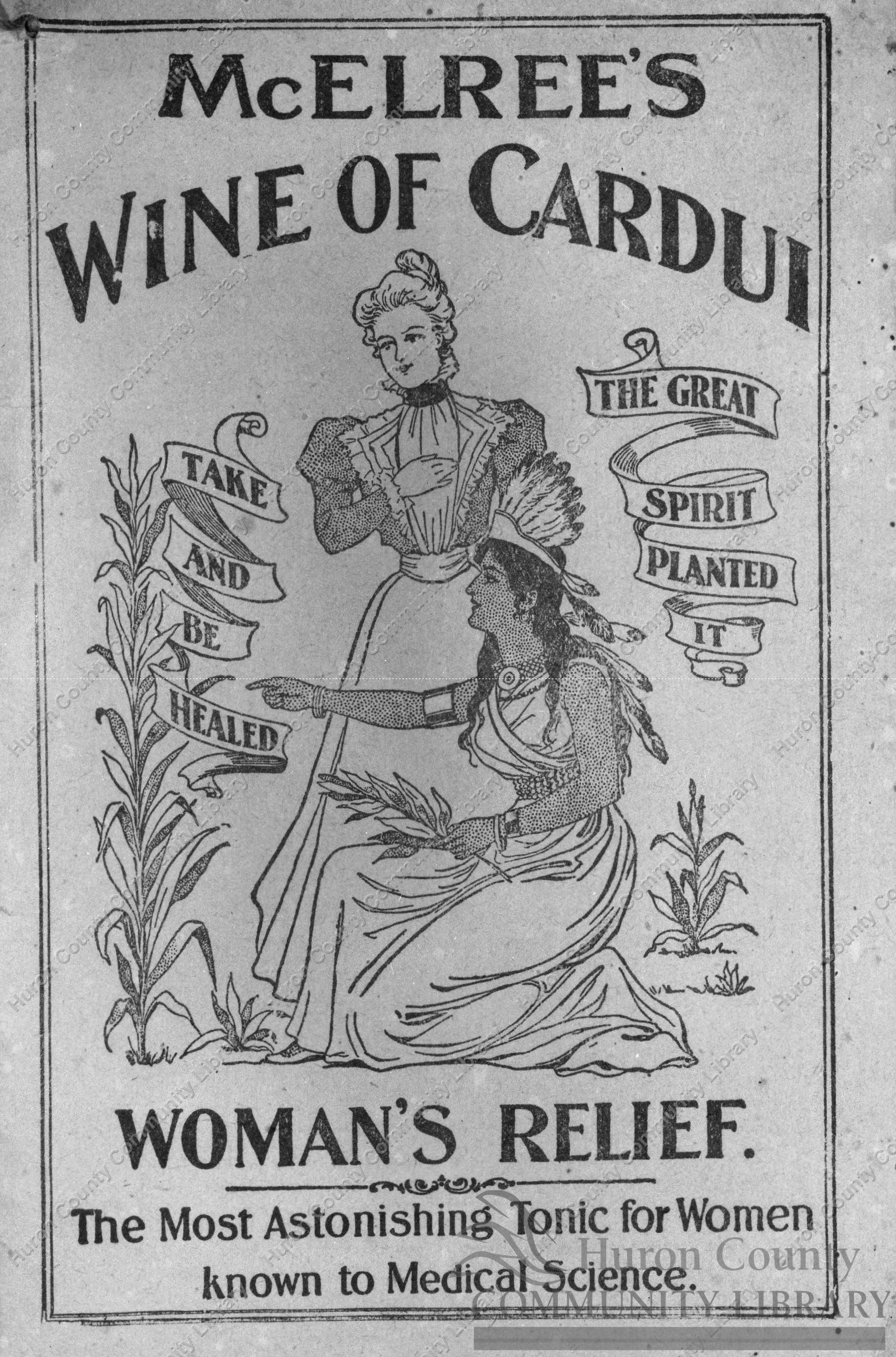 Inside of Back Cover of Ladies' Almanac