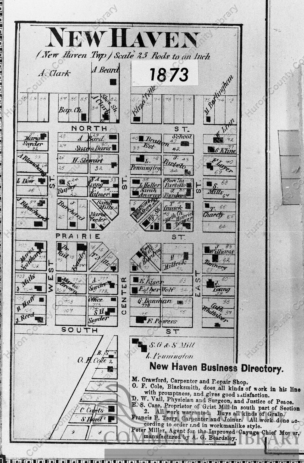 New Haven Map - 1873
